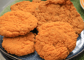 Bifes e Files Empanados